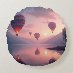 Ballon Avontuur Dromen Rond Kussen