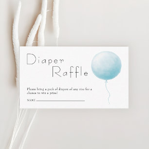 Ballon Baby Boy Shower Luier Raffle Ticket Informatiekaartje