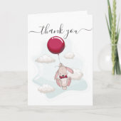 Ballon Baby shower Dank u Kaart (Voorkant)