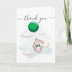 Ballon Baby shower Hartelijk dank Kaart