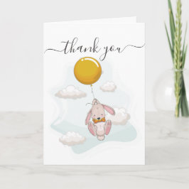 Ballon Baby shower Hartelijk dank Kaart