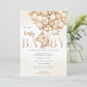 Ballon Baby Shower Kaart (Staand voorkant)
