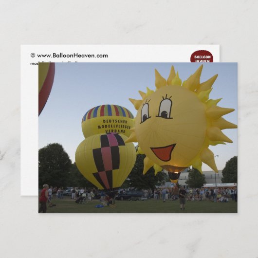 ballon-ballon-1 briefkaart (Voorkant / Achterkant)