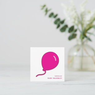 Ballon Bedrijfslogo   QR Code Vierkante Visitekaartje