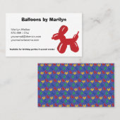 Ballon Beeldhouwer Kunstenaar Kinderen Entertainer Visitekaartje (Voorkant / Achterkant)