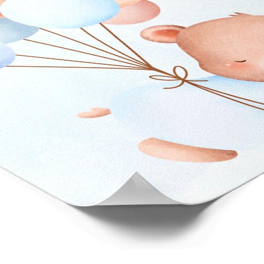 Ballon Beer Baby Geslacht Onthullen Partij Welkoms Poster (Hoek)