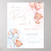 Ballon Beer Baby Geslacht Onthullen Partij Welkoms Poster (Voorkant)