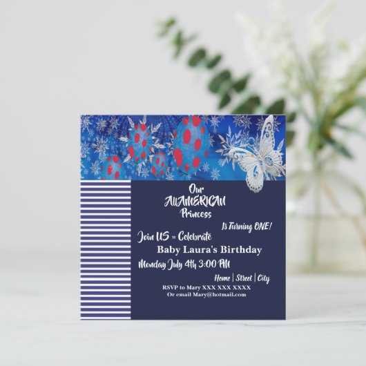 Ballon Birth Day Kaart (Staand voorkant)