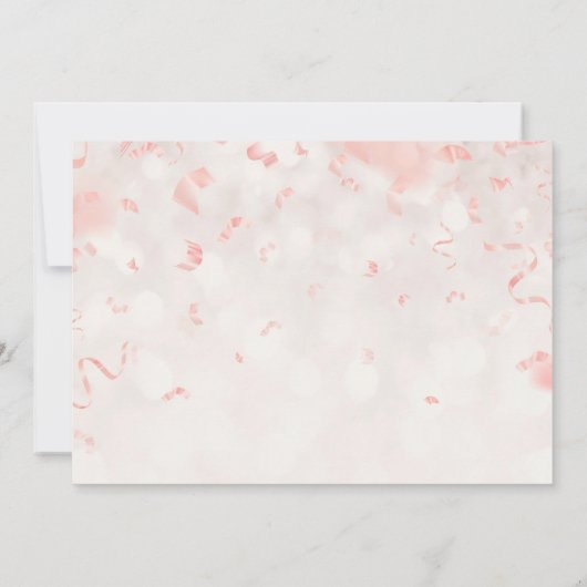 Ballon Birthday Invitation Flat Card Kaart (Achterkant)