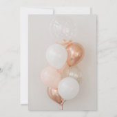 Ballon Birthday Invitation Kaart (Achterkant)