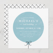Ballon Birthday Invitation - Sky