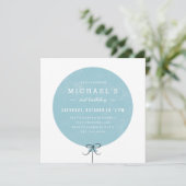 Ballon Birthday Invitation - Sky Kaart (Staand voorkant)