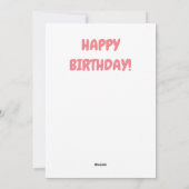 Ballon Birthday Kaart (Achterkant)