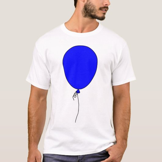 Ballon (blauw) t-shirt (Voorkant)