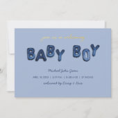 Ballon Blue Boy Mylar - Aankondiging Baby (Voorkant)