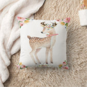 Ballon Boho Woodland Deer Nursery Floral Pillow Kussen (Deken)