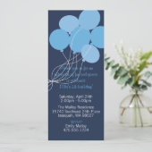 Ballon Bouquet Party - Uitnodiging (Staand voorkant)