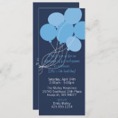 Ballon Bouquet Party - Uitnodiging (Voorkant / Achterkant)