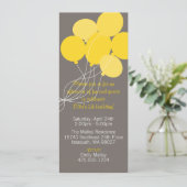 Ballon Bouquet Party - Uitnodiging (Staand voorkant)