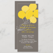 Ballon Bouquet Party - Uitnodiging (Voorkant / Achterkant)