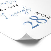 Ballon Boy First Birthday Milestone Sign Poster (Hoek)