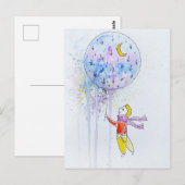 ballon briefkaart (Voorkant / Achterkant)