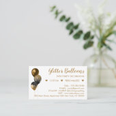 Ballon Bronze Gold Event Planner Contactkaartje (Staand voorkant)