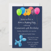 Ballon Bunch Birthday Party Invitation Kaart (Voorkant)