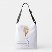Ballon Canvas tas met Quote (Achterkant)