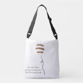 Ballon Canvas tas met Quote (Voorkant)