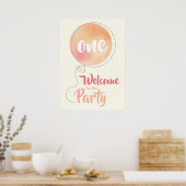 Ballon Clip Art Pastel Party-ballonnen Poster (Keuken)