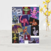 Ballon Collage Card Kaart (Gele Bloem)