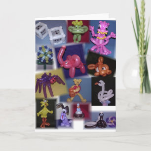 Ballon Collage Card Kaart
