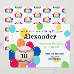 Ballon Colorful Ballon Baseball Sports Birthday