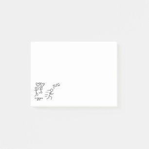 Ballon Dames kleverige notities Post-it® Notes