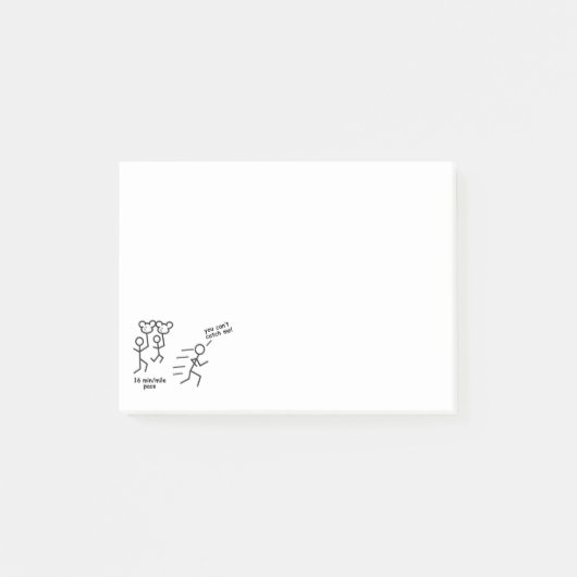 Ballon Dames kleverige notities Post-it® Notes (Voorkant)