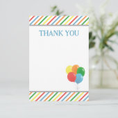 Ballon Dank U Nota Vlakke Kaart voor Jonge geitjes (Staand voorkant)