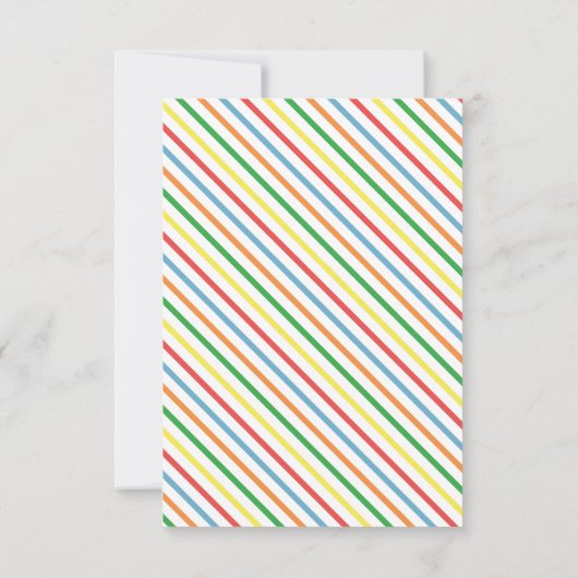 Ballon Dank U Nota Vlakke Kaart voor Jonge geitjes (Achterkant)