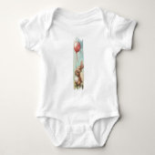 Ballon Daydreams Konijn Brushstroke Paint Romper (Voorkant)