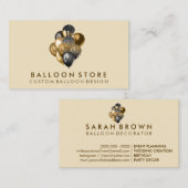 Ballon Decor Boho rustiek goud glans Visitekaartje (Voorkant / Achterkant)