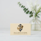 Ballon Decor Boho rustiek goud glans Visitekaartje (Staand voorkant)