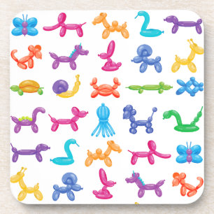 Ballon Dier Kleur Patroon - Kinder & Clown Party Bier Onderzetter