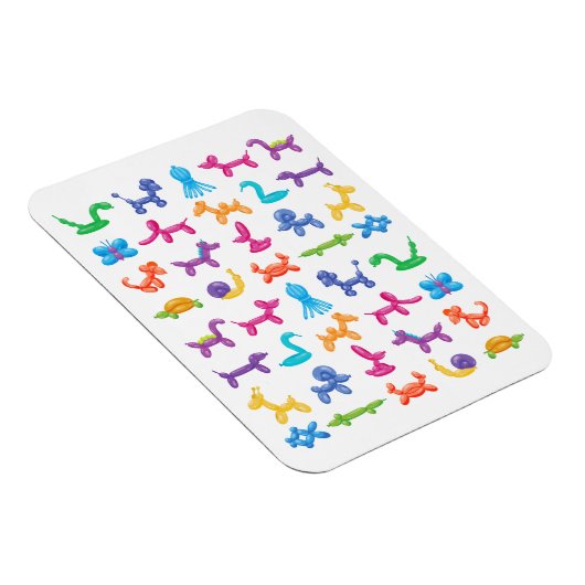 Ballon Dier Kleur Patroon - Kinder & Clown Party Magneet (Rechterzijde)