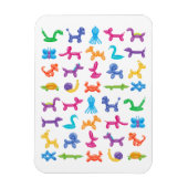 Ballon Dier Kleur Patroon - Kinder & Clown Party Magneet (Verticaal)