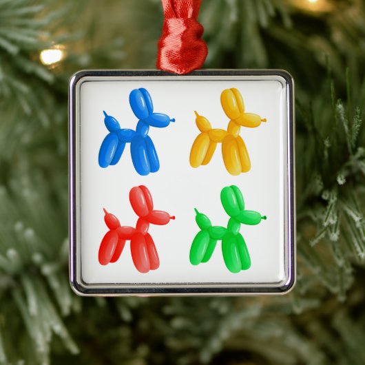 Ballon Dier Kleur Patroon - Kinder & Clown Party Metalen Ornament (Boom)