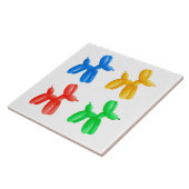 Ballon Dier Kleur Patroon - Kinder & Clown Party Tegeltje (Zijkant)