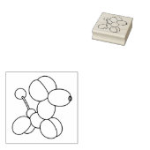 Ballon Dier Verjaardag Kunststempel Rubberstempel (Gestempeld)