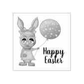 Ballon Diva Bunny Easter Custom Happy Easter Rubberstempel (Afrduk)