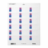 Ballon Dog Adresetiketten Etiket (Full Sheet)