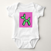 Ballon Dog Baby one-Piece Romper (Voorkant)